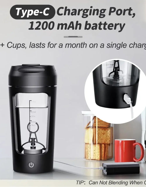 Load image into Gallery viewer, Electric Portable Whey Protein Shaker Bottle
