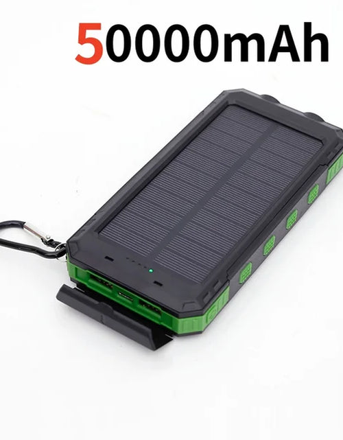 Load image into Gallery viewer, 200000Mah Solar Power Bank Outdoor Wild Fishing Camping Ultra-Large Capacity Mobile Power Portable with Compass Rapid Charging ﻿
