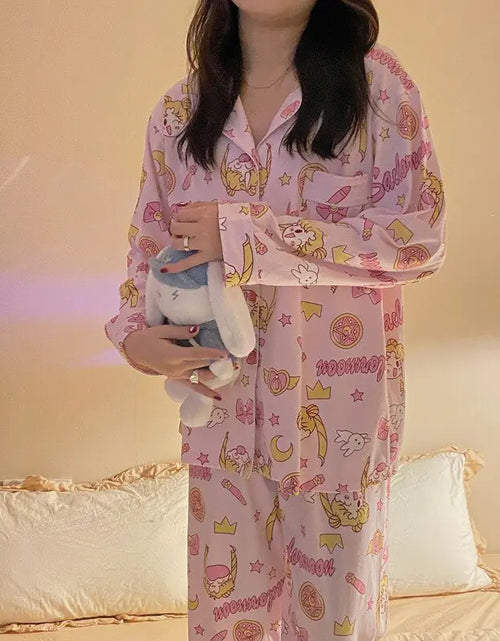 Load image into Gallery viewer, Kawaii Sailor Moon Inspired Pajamas Set
