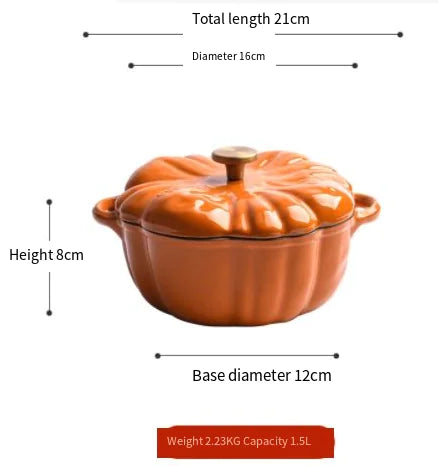 Load image into Gallery viewer, Pumpkin Cast Iron Pot
