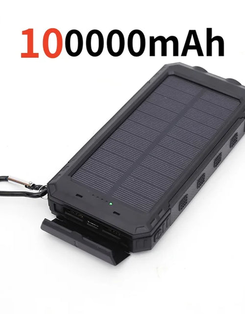 Load image into Gallery viewer, 200000Mah Solar Power Bank Outdoor Wild Fishing Camping Ultra-Large Capacity Mobile Power Portable with Compass Rapid Charging ﻿
