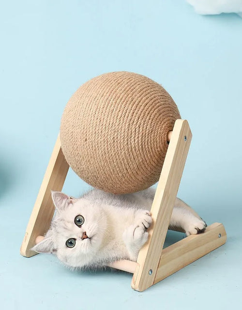 Load image into Gallery viewer, Cat Scratching Ball Toy Kitten Sisal Rope Ball Board Grinding Paws Cats Scratcher Wear-Resistant Pet Furniture Supplies
