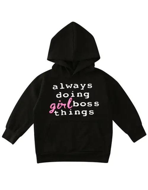 Load image into Gallery viewer, Toddler Baby Girls Winter Hooded Clothes Outfits 1-6Y Cotton Letter Print Long Sleeve Hoodie Top T-Shirt Tracksuit
