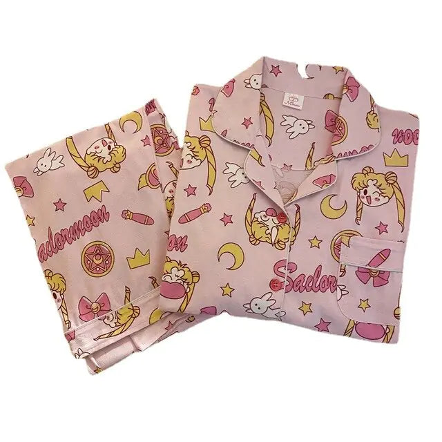 Kawaii Sailor Moon Inspired Pajamas Set