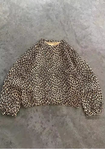 Leopard Hoodie with pajamas and shirt