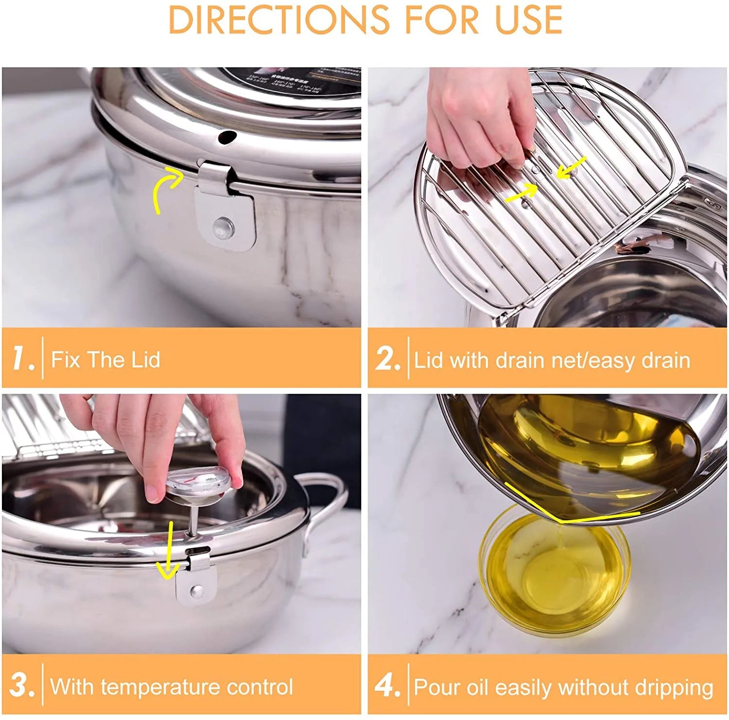 Stainless Deep Frying Pot