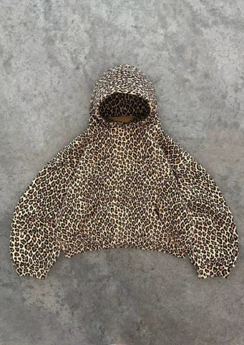 Leopard Hoodie with pajamas and shirt