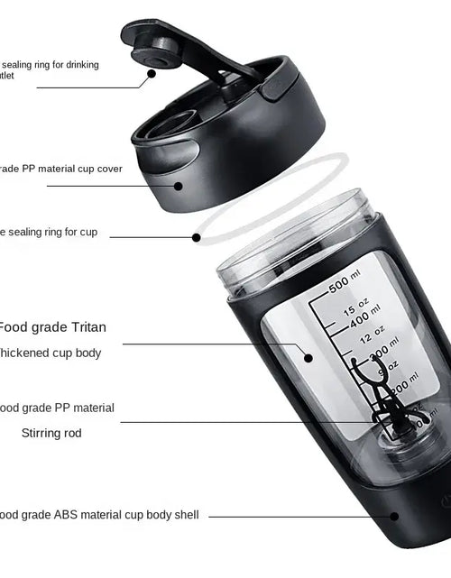 Load image into Gallery viewer, Electric Portable Whey Protein Shaker Bottle
