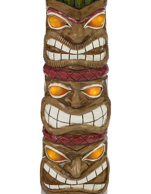 Load image into Gallery viewer, Dawhud Direct |  Triple Tiki Totem Solar Powered Led Outdoor Decor Garden
