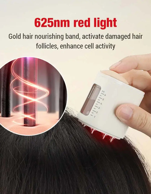 Load image into Gallery viewer, Electric  Red LED Head Massager Hair Growth Oil Serum Applicator
