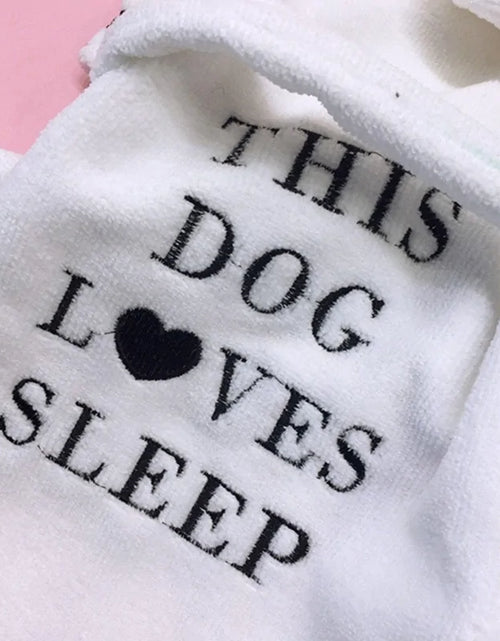 Load image into Gallery viewer, Pet Dog Bathrob Dog Pajamas Sleeping Clothes
