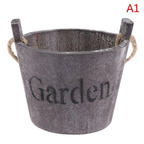 Load image into Gallery viewer, Wooden Flower Pot
