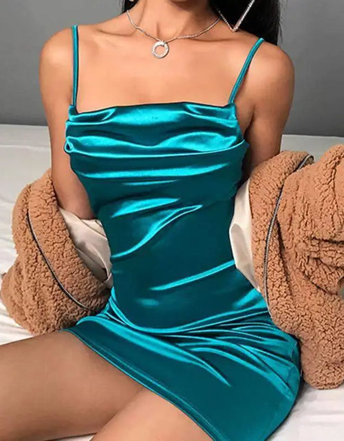 Load image into Gallery viewer, Satin Mini Dress
