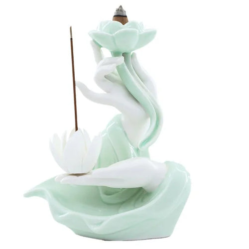 Load image into Gallery viewer, Lotus Backflow Incense Burner
