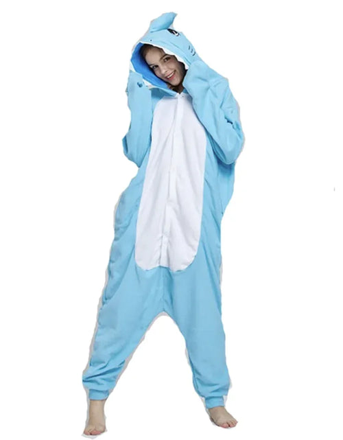 Load image into Gallery viewer, Adorable Big-Eyed Corgi Cartoon Animal Onesie Pajamas
