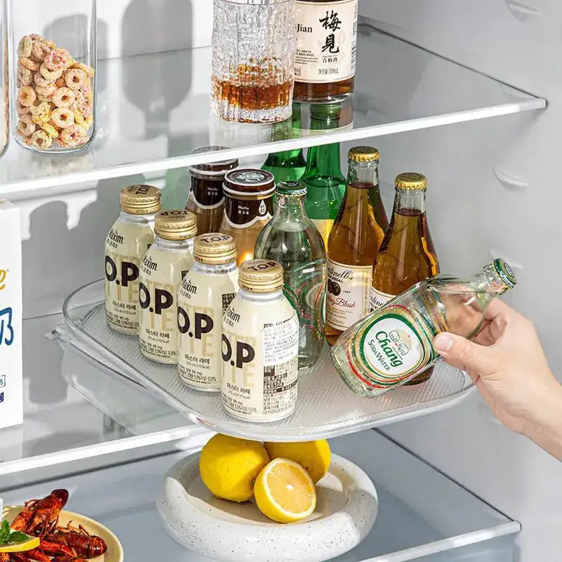 Fridge Spin - Refrigerator Turntable Organizer Solution