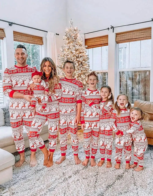 Load image into Gallery viewer, Christmas Pajamas Fall Family Set
