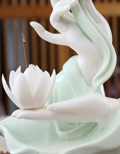 Load image into Gallery viewer, Lotus Backflow Incense Burner
