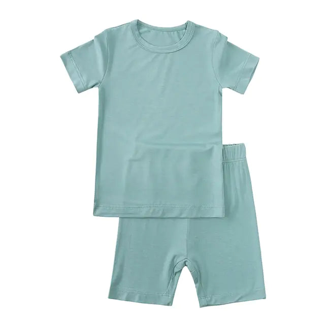 2023 Bamboo Fiber Toddler Kids Pajamas Set