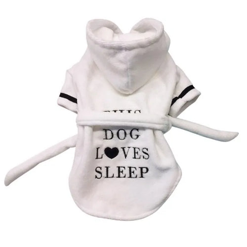 Load image into Gallery viewer, Pet Dog Bathrob Dog Pajamas Sleeping Clothes
