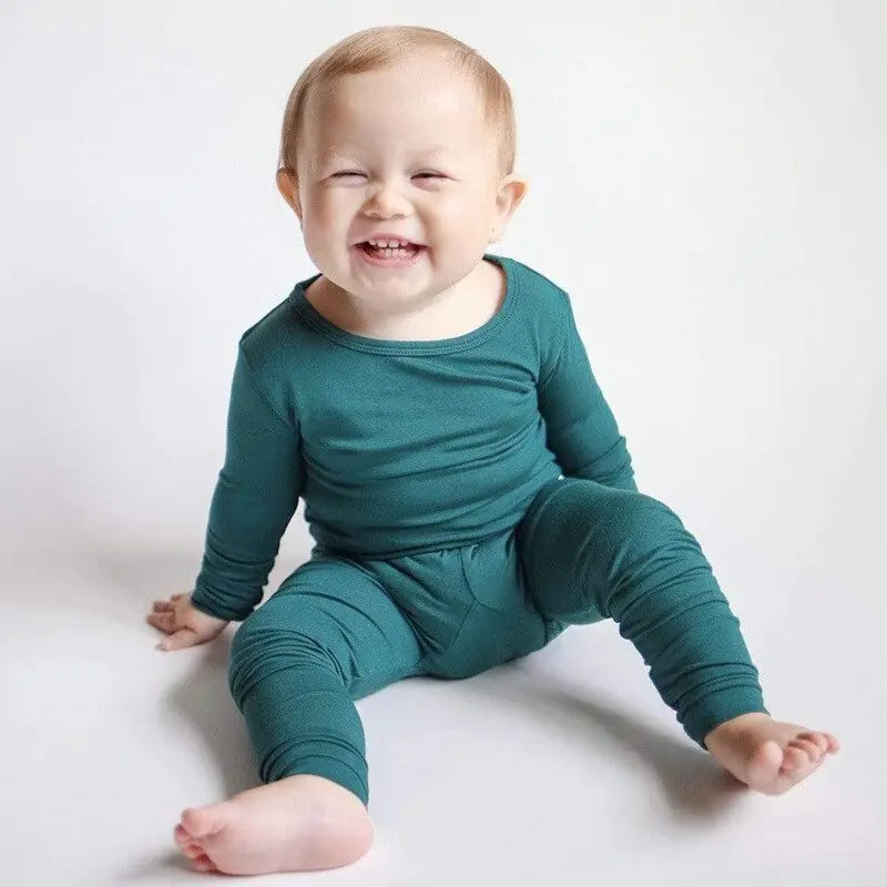 2023 Bamboo Fiber Toddler Kids Pajamas Set