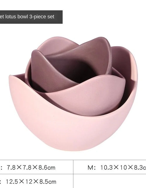 Load image into Gallery viewer, Lotus Ceramic Bowl Dishes And Plates Sets
