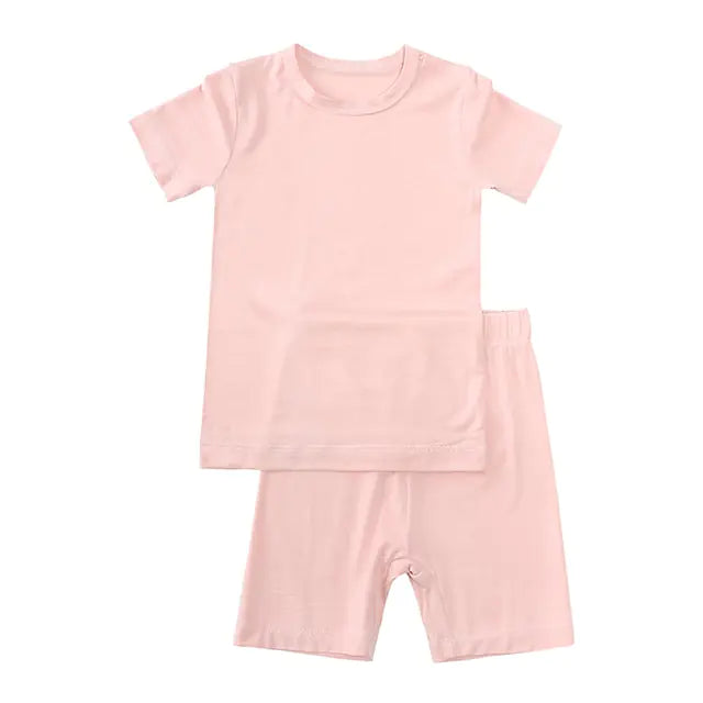 2023 Bamboo Fiber Toddler Kids Pajamas Set