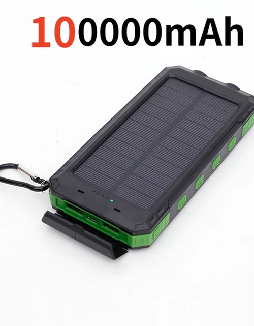 Load image into Gallery viewer, 200000Mah Solar Power Bank Outdoor Wild Fishing Camping Ultra-Large Capacity Mobile Power Portable with Compass Rapid Charging ﻿
