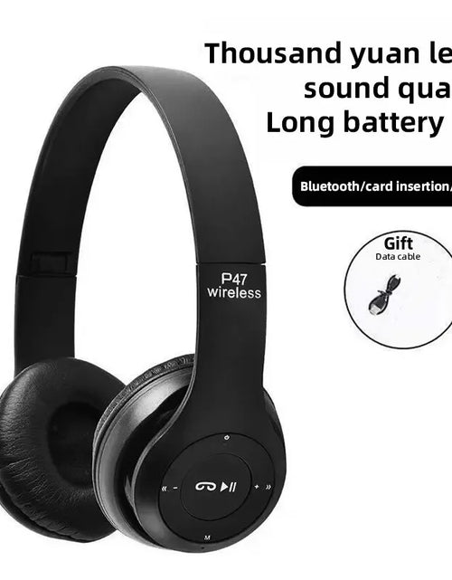 Load image into Gallery viewer, Stereo P47 Headset 5.0 Bluetooth Headset Folding Series Wireless Sports Game Headset for Iphone Huawei Xiaomi
