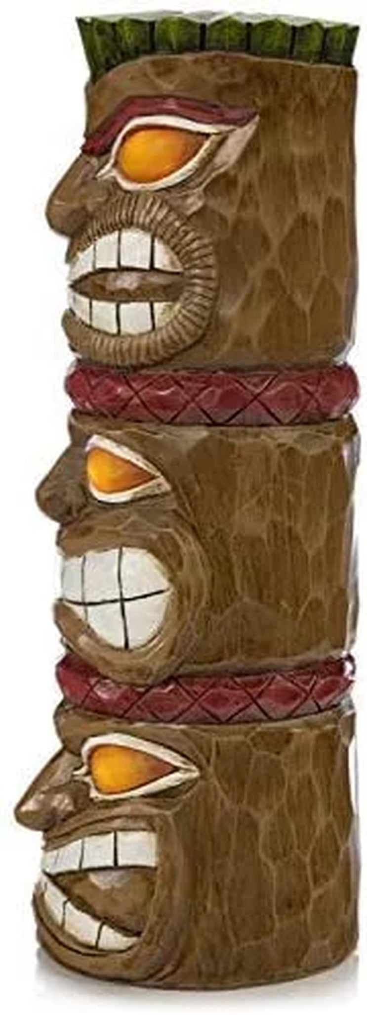 Dawhud Direct |  Triple Tiki Totem Solar Powered Led Outdoor Decor Garden