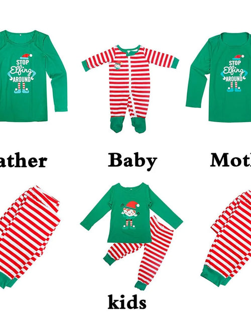 Load image into Gallery viewer, Festive Family Pajamas Set
