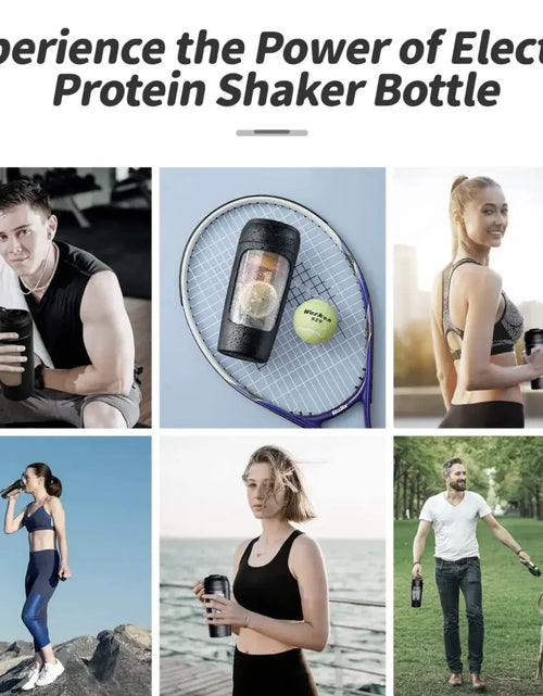 Load image into Gallery viewer, Electric Portable Whey Protein Shaker Bottle
