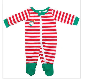 Load image into Gallery viewer, Christmas Pajamas Sets Striped Cartoon Print
