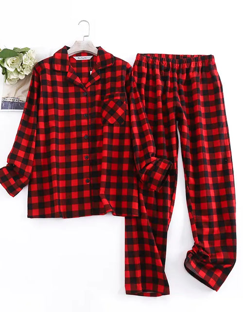 Load image into Gallery viewer, Cotton Flannel Women&#39;s Pajamas Sets
