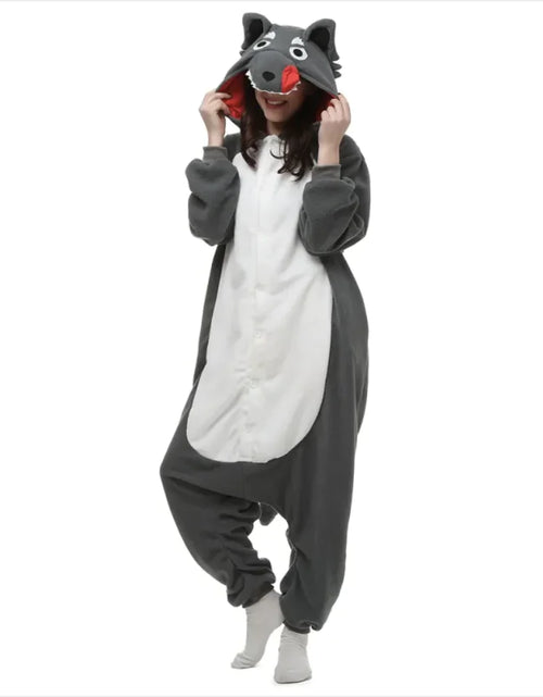 Load image into Gallery viewer, Adorable Big-Eyed Corgi Cartoon Animal Onesie Pajamas
