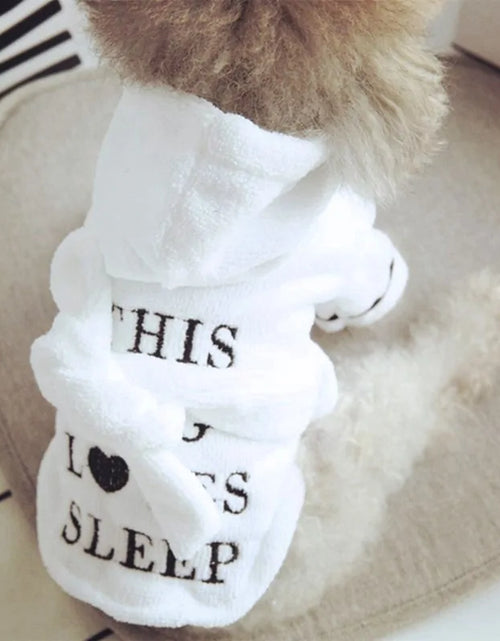 Load image into Gallery viewer, Pet Dog Bathrob Dog Pajamas Sleeping Clothes
