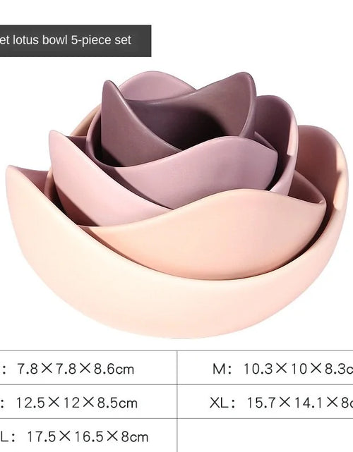 Load image into Gallery viewer, Lotus Ceramic Bowl Dishes And Plates Sets
