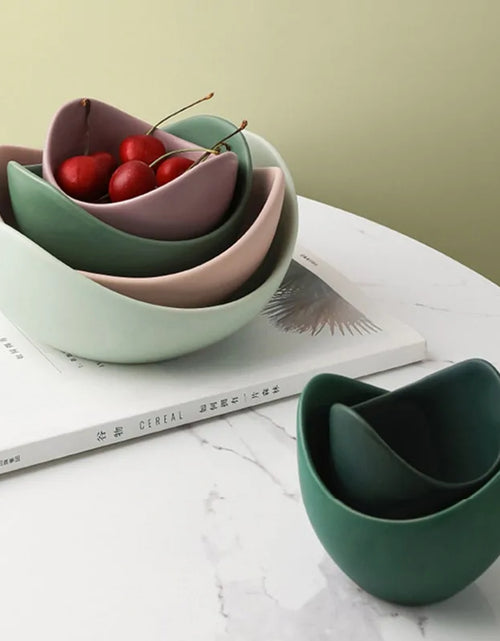 Load image into Gallery viewer, Lotus Ceramic Bowl Dishes And Plates Sets
