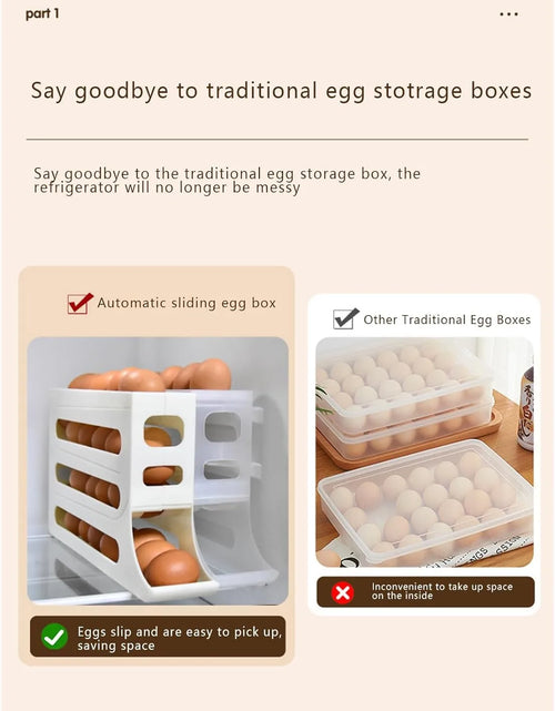 Load image into Gallery viewer, 4 Tiers Egg Holder for Fridge
