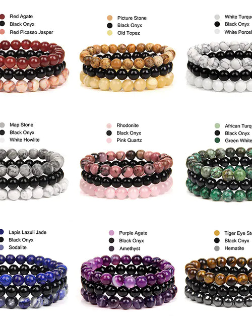 Load image into Gallery viewer, Natural Stone Bracelet Sets
