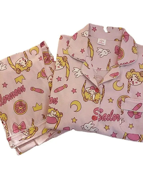 Load image into Gallery viewer, Kawaii Sailor Moon Inspired Pajamas Set
