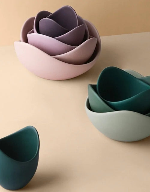 Load image into Gallery viewer, Lotus Ceramic Bowl Dishes And Plates Sets
