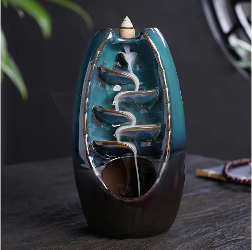 Load image into Gallery viewer, Ceramic Waterfall Incense Burner
