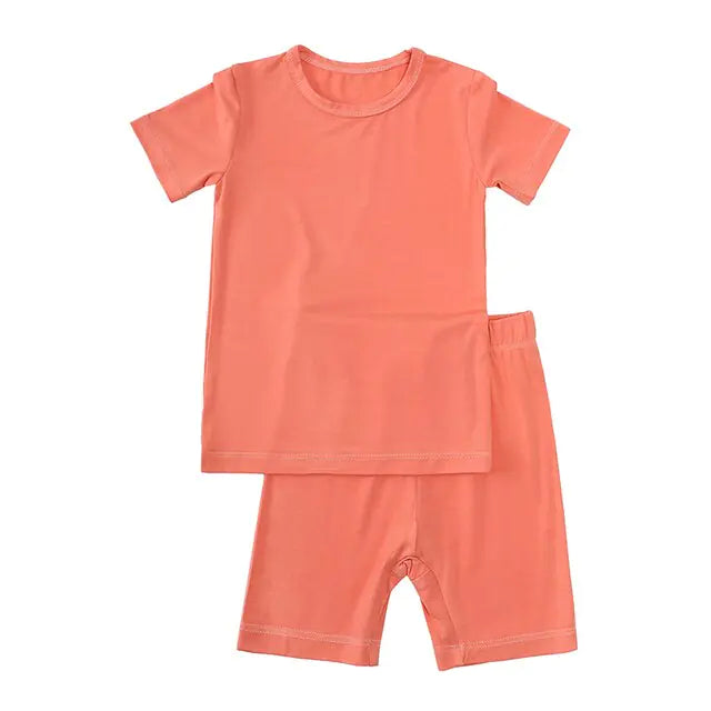 2023 Bamboo Fiber Toddler Kids Pajamas Set